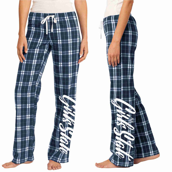 ALA Badger Girls State Flannel Plaid PJ Pant