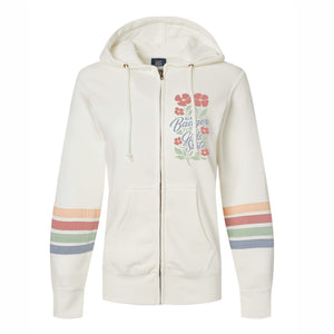 Floral Zip Hoody – ALA Badger Girls State