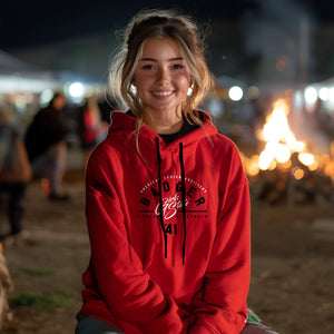 Red Hoodie with Black Details