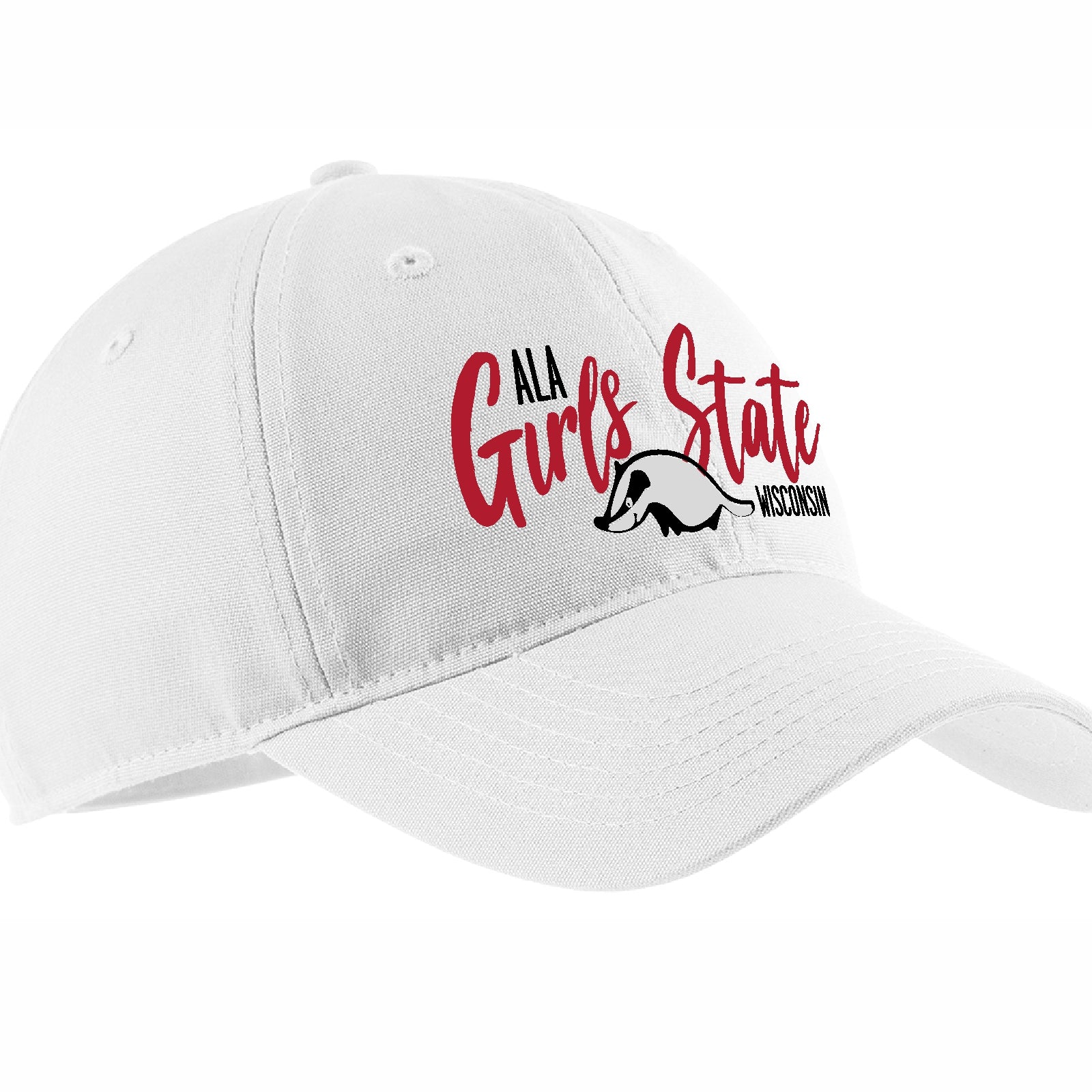 ALA Badger Girls State White Dad Hat